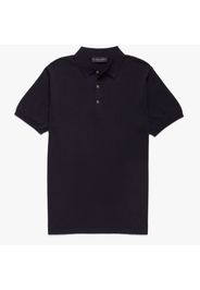 Camicia polo in cotone makò - male Blu navy S