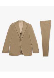 Khaki Stretch Cotton Suit - Uomo Abiti Khaki 42