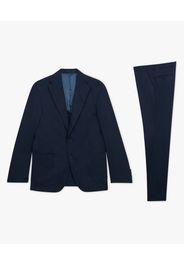 Navy Stretch Cotton Suit - Uomo Abiti Navy 38