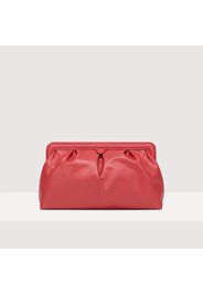 DILETTA Clutch CRANBERRY Pellame liscio conciato con speciali grassi che lo rendono morbido al tatto. Nonostante l'aspetto setoso si tratta di un pellame resistente agli agenti atmosferici grazie all'utilizzo di resine che rendono la pelle leggermente imp