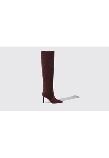 Stivali Carra Burgundy Suede Camoscio