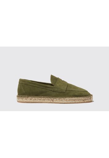 Espadrillas Diego Green Suede Camoscio