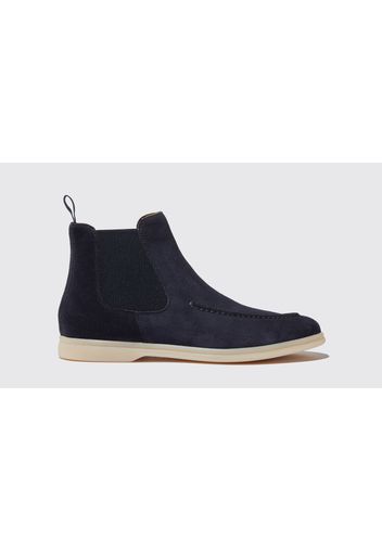 Chelsea Boots Eugenia Blu Scamosciata Camoscio