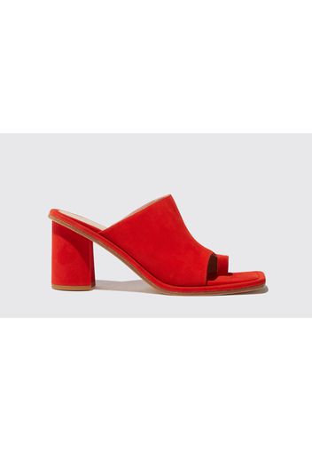 Sandali Gwen Red Suede Camoscio