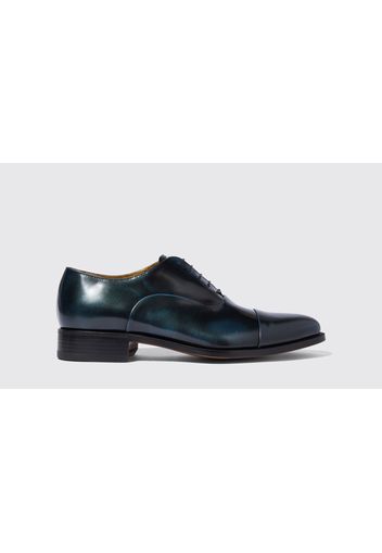 Oxford Lorenzo Blu Calf Leather