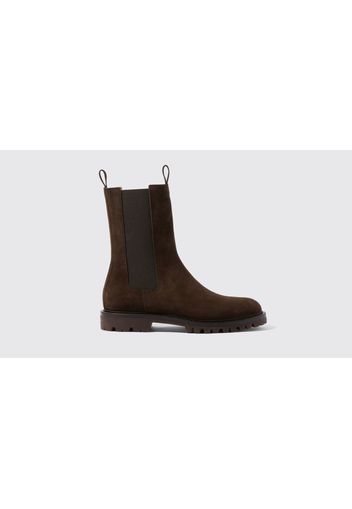 Chelsea Boots Wooster Brown Suede Camoscio