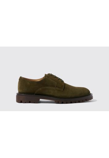 Derbies Wooster III Green Suede Camoscio