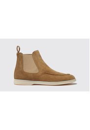 Chelsea Boots Eugenia Beige Scamosciata Camoscio