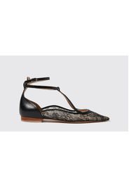 Ballerine Gae Nera Pizzo Pizzo