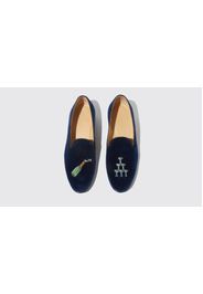 Slippers Jay Blue Velvet Velluto