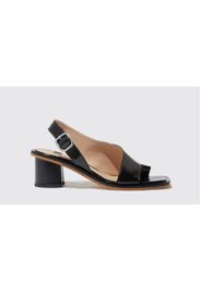 Sandali Jill Black Patent Vernice