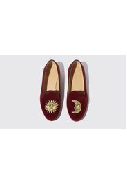 Slippers Jordan Burgundy Velvet Velluto