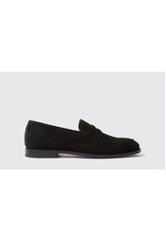 Mocassini Stefano Nero Scamosciato Suede Leather