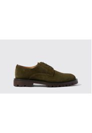 Derbies Wooster III Green Suede Camoscio