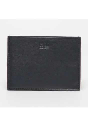 Porta carte in pelle di vitello - navy - 10 x 7.5 cm