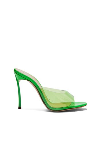 Blade Fluo PVC Mule, Mules, Green, Vernice