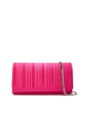 Satin Pochette, Borse, Electric Fucsia, Satin plissé