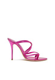 Julia Lucrezia Flash Mules, Mules, Electric Fucsia, Laminated Nappa leather