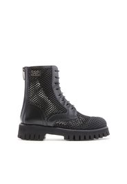 Trappeur Netweb Biker Boots, Stivaletti, Nero, Rete di nylon con doppia tramatura ad effetto 3D