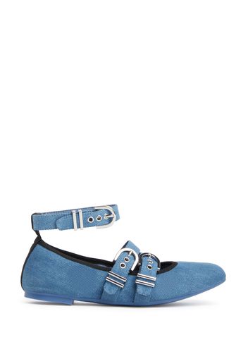 Maverick Ballet Flat - Donna Mocassini E Scarpe Basse Blu Effetto Délavé 39.5