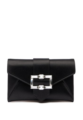 The Loveletter Shine Buckle Mini Clutch - Donna  Black/clear One Size