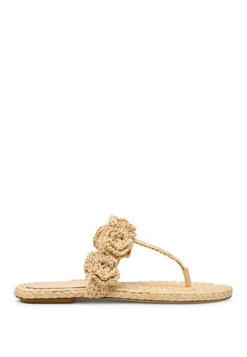Magnolia T-strap Slide - Donna Sandali Natural 36