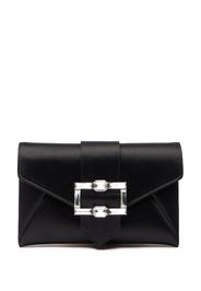 The Loveletter Shine Buckle Mini Clutch - Donna  Black/clear One Size