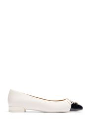 Sleek Bow Flat - Donna Mocassini E Scarpe Basse Cream/black 36.5