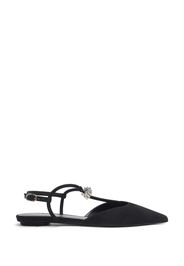 Tully Crystal T-strap Flat - Donna Mocassini E Scarpe Basse Black/clear 37.5