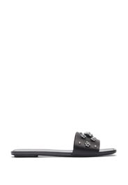 Poppy Flat Slide - Donna Mocassini E Scarpe Basse Black/silver Shade/gray 37.5