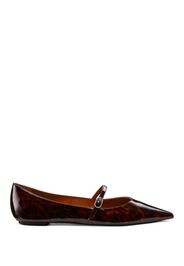 Emilia Mary Jane Flat - Donna Mocassini E Scarpe Basse Dark Brown 38