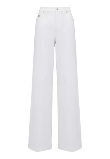 Pantaloni Optical white