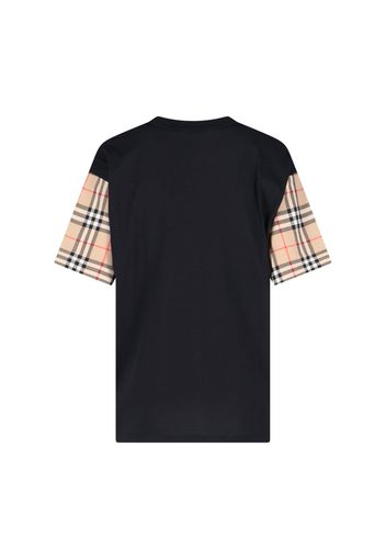 burberry t-shirt maniche "vintage check"