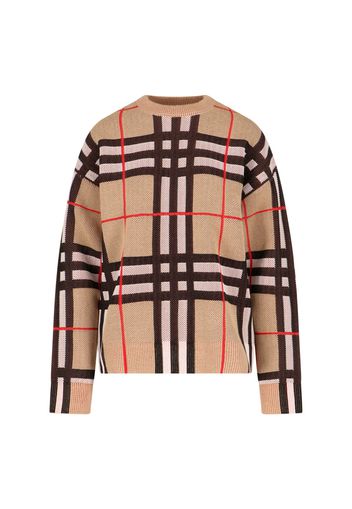 burberry maglione motivo check