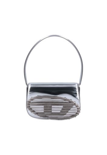 DIESEL BORSA A SPALLA "1DR" silver