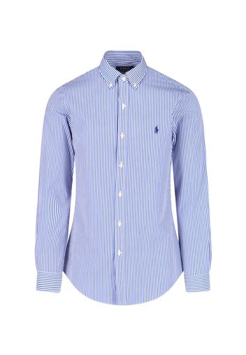 polo ralph lauren camicia a righe logo