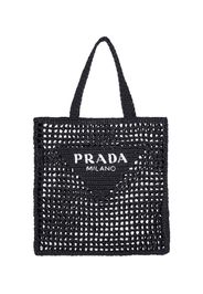 prada borsa tote intrecciata logo