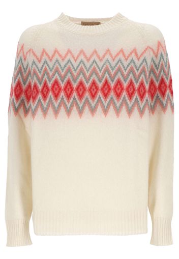 Maglie JACQUARD B.LATTE - IBISCO