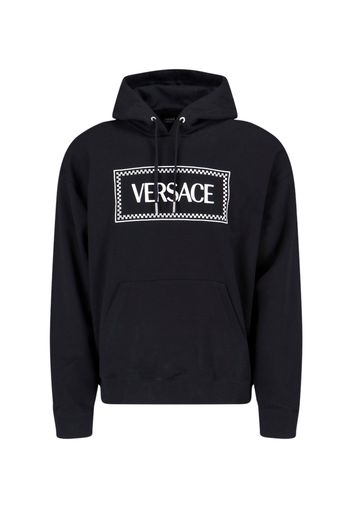 versace felpa cappuccio logo