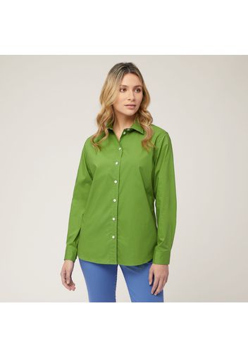 Camicia Con Contrasti Interni, Verde, Taglia: 38