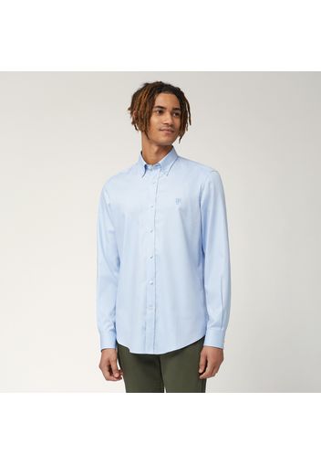 Camicia Collo Bottoncini, Blu, Taglia: L