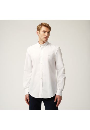 Essentials Shirt In Plain-coloured Cotton - Uomo Essentials  White 3xl