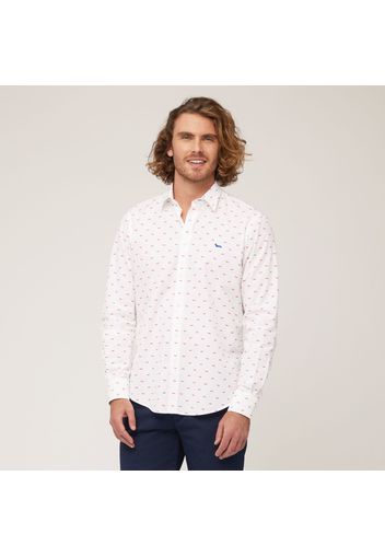 Camicia In Cotone Con Bassotti All-Over, Rosso Chiaro, Taglia: S