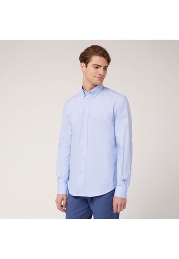 Camicia Regular In Cotone, Azzurro, Taglia: S