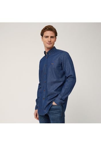 Camicia Regular Denim, Blu, Taglia: L