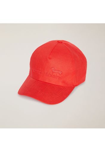 Cappello Da Baseball Con Lettering E Bassotto, Rosso Chiaro, Taglia: 57