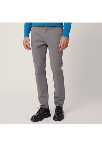 Pantalone Chino Narrow Fit, Grigio, Taglia: 48