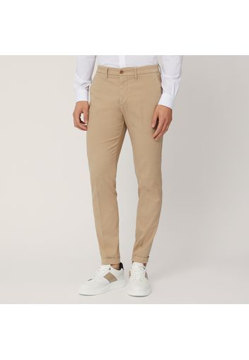 Pantalone Chino Slim Fit, Marrone, Taglia: 50