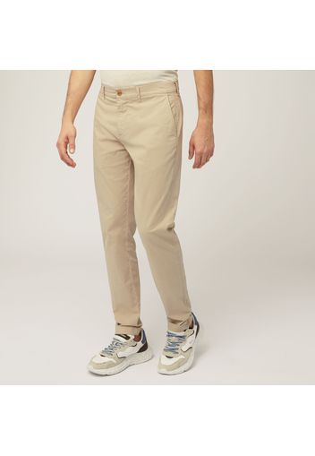 Pantaloni Chino Slim Fit, Beige, Taglia: 46