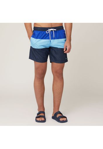 Boxer Da Mare Patchwork, Blu Navy, Taglia: XXL